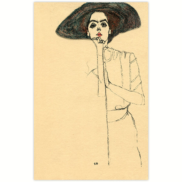Egon Schiele - Frauenbildnis