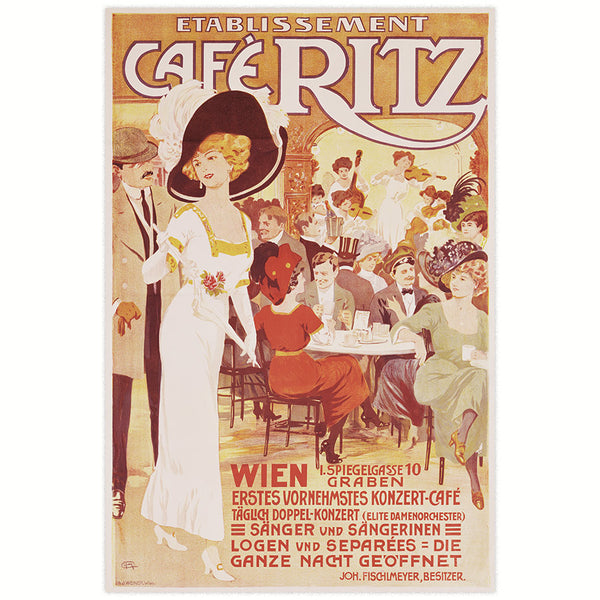 Advertising poster 1905- Cafe Ritz
