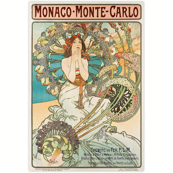 WERBEPLAKAT 1897 - Monaco Monte Carlo