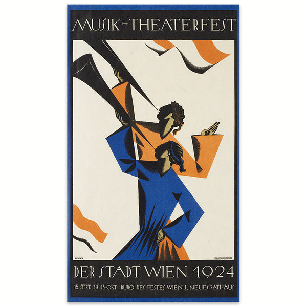 Werbeplakat 1924 - Musik und Theaterfest