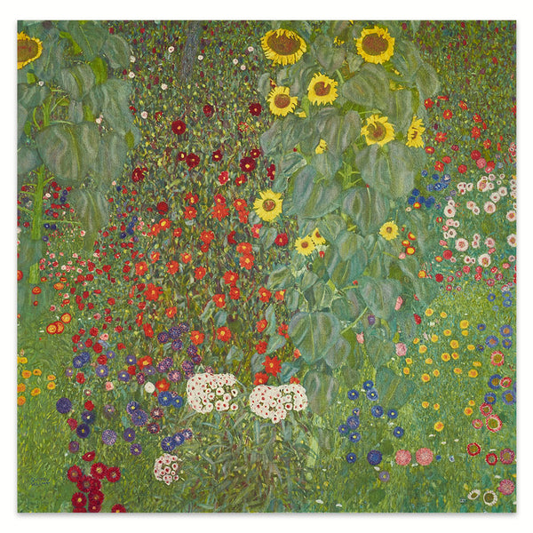 Gustav Klimt: Farm garden with sunflowers 