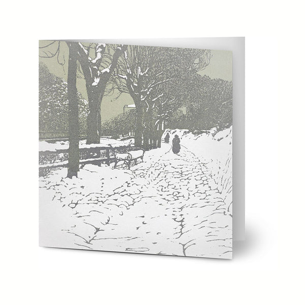 Set mit 10 Karten mit winterlichem Motiv