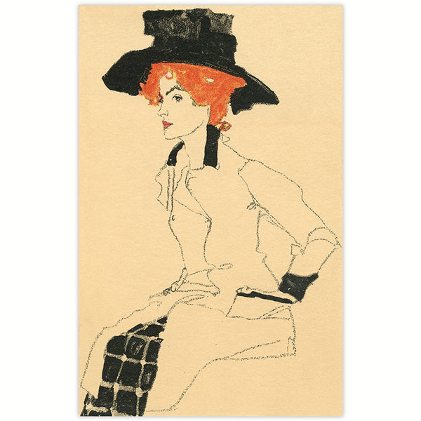 Egon Schiele - WW postcard 289: Portrait of a woman 