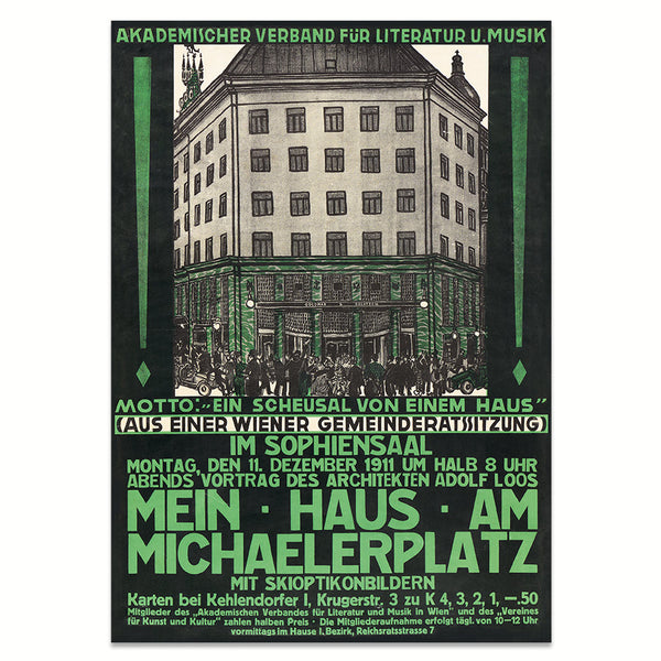 Kunstdruck: Mein Haus am Michaelerplatz