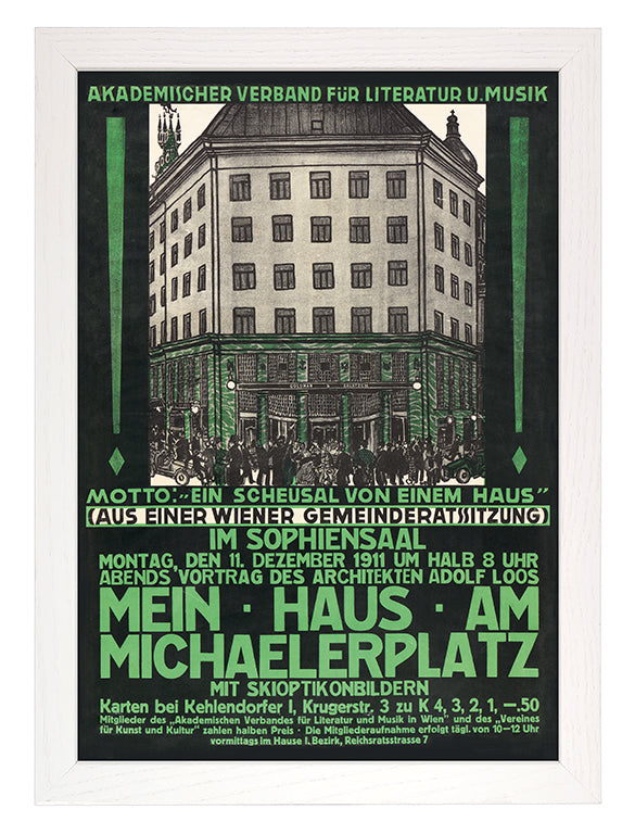 Kunstdruck: Mein Haus am Michaelerplatz