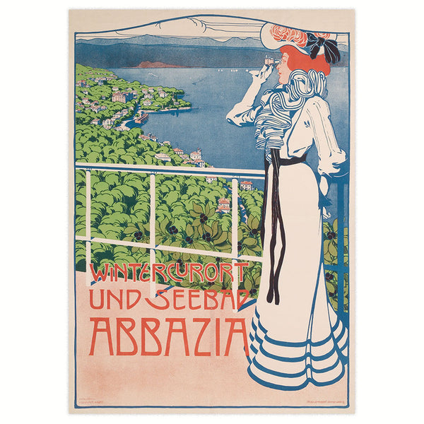 WERBEPLAKAT 1897 - Winterkurort und Seebad Abbazia