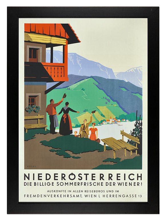 Kunstdruck: Werbeplakat 1935 - Niederösterreich