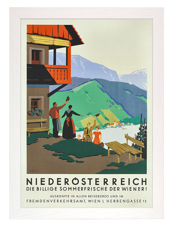 Kunstdruck: Werbeplakat 1935 - Niederösterreich