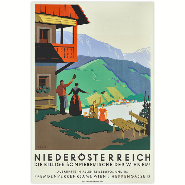 Advertising poster 1935 - Lower Austria 