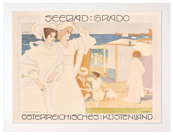 Kunstdruck: Seebad Grado, 1906