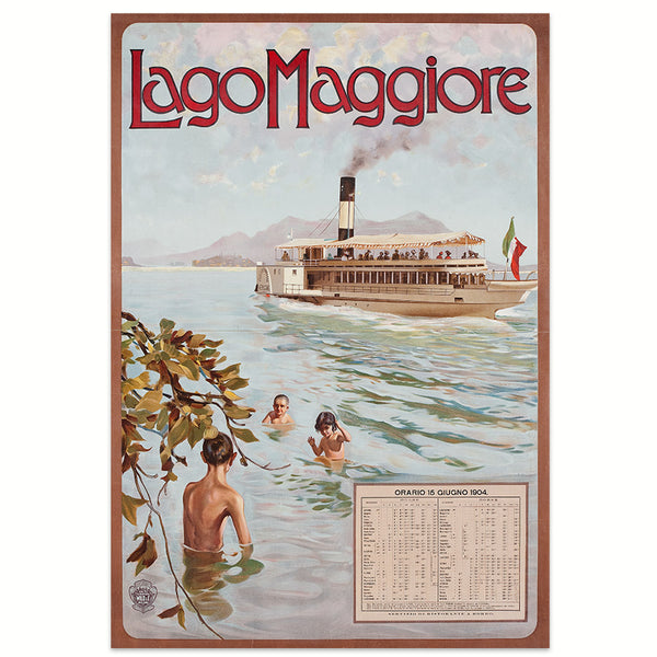Werbeplakat 1905: Lago Maggiore