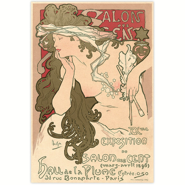 WERBEPLAKAT 1896 - Exposition du Salon des Cent