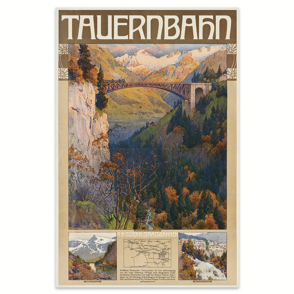Advertising poster 1905 - Tauernbahn 