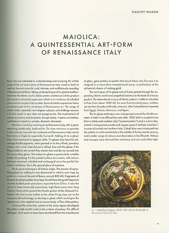 Publication 2022 - TIN-GLAZE AND IMAGE CULTURE - The MAK Maiolica Collection